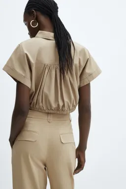 Camisa crop ajustable de Mango en Camisas para argentina