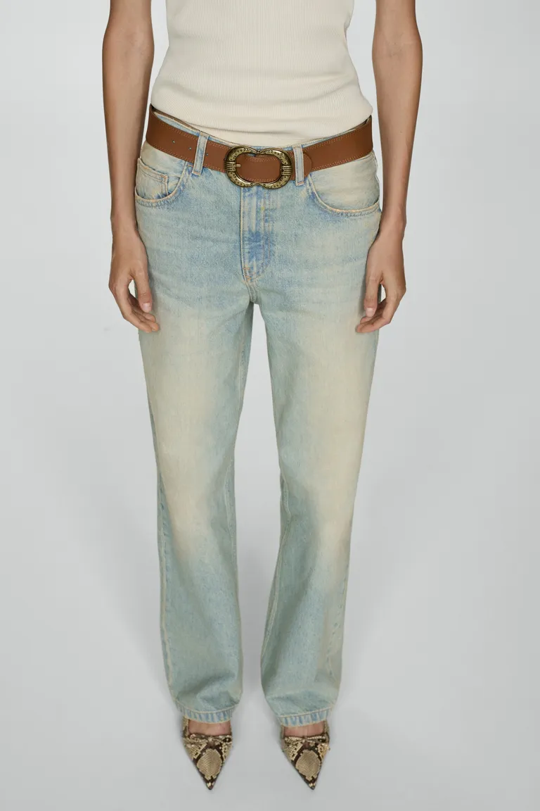 Jeans rectos tiro medio de Mango en Pantalones para argentina