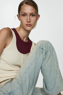 Jeans rectos tiro medio de Mango en Pantalones para argentina