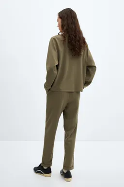 Pantalón jogger costuras piqué de Mango en Pantalones para argentina