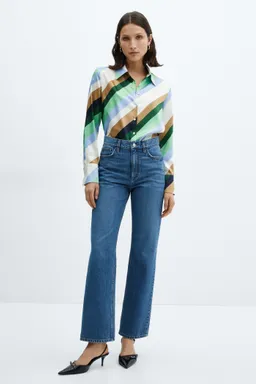 Camisa rayas satinada de Mango en Camisas para argentina
