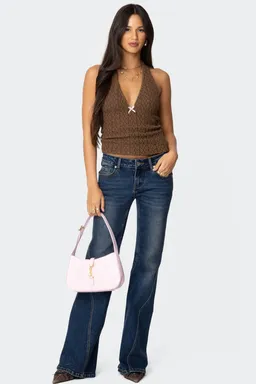 Top halter textura sauce de Edikted en Tops para argentina