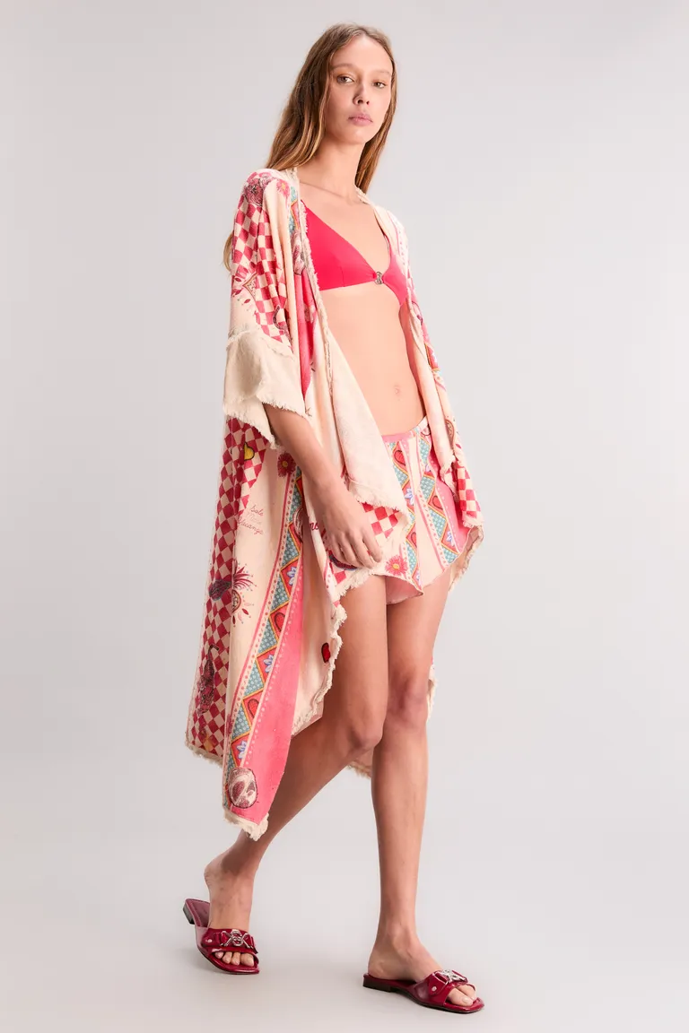 Shorts de punto femeninos con estampado exclusivo y diseño relajado de Kosiuko en Shorts para argentina