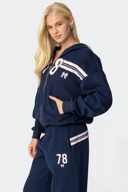 Buzo hoodie moño cierre de Edikted en Buzos y Sweaters para argentina