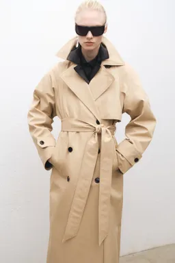 Trench largo oversize algodón de Mango en Tapados para argentina