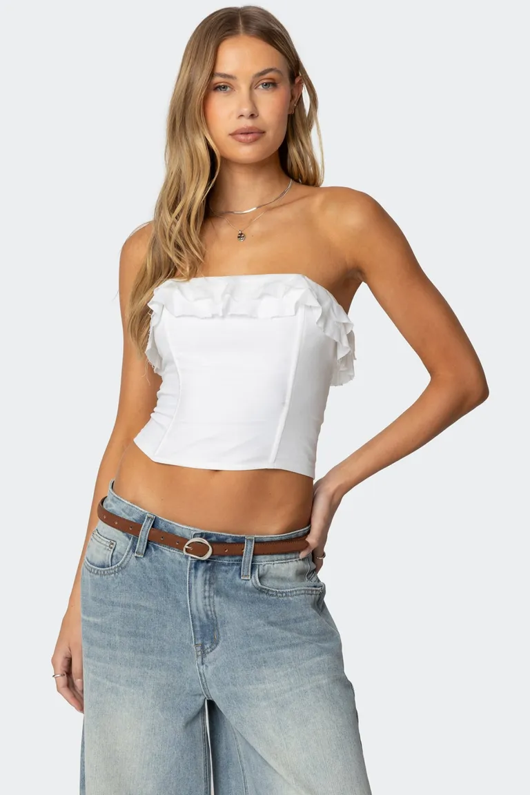 Corset lino volantes litsa de Edikted en Tops para argentina