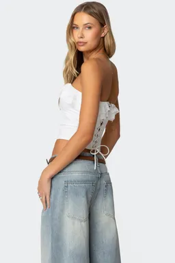 Corset lino volantes litsa de Edikted en Tops para argentina