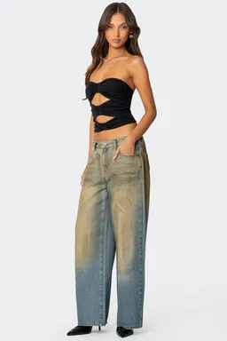 Top strapless recortes ariella de Edikted en Tops para argentina