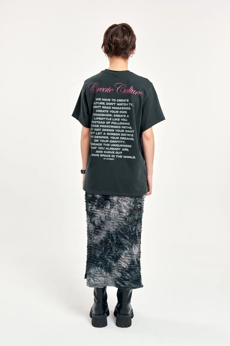 Remera oversize con estampado gráfico de manga corta y cuello redondo de 47 Street en Remeras para argentina