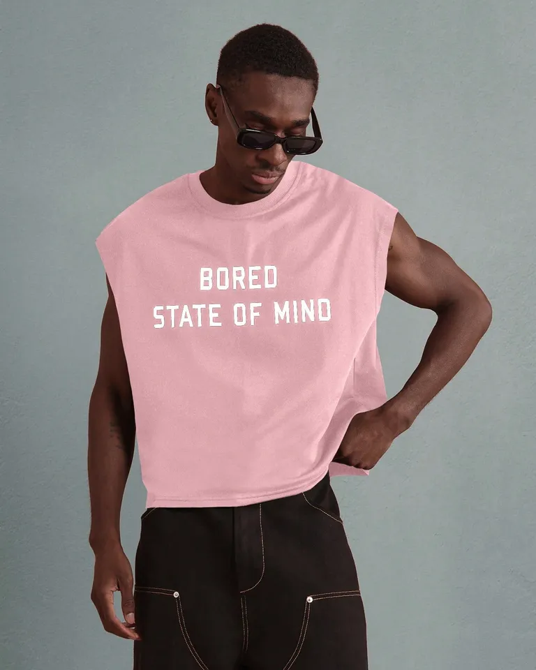 Musculosa con texto desgastada de Sumwon en Remeras y Polos para argentina
