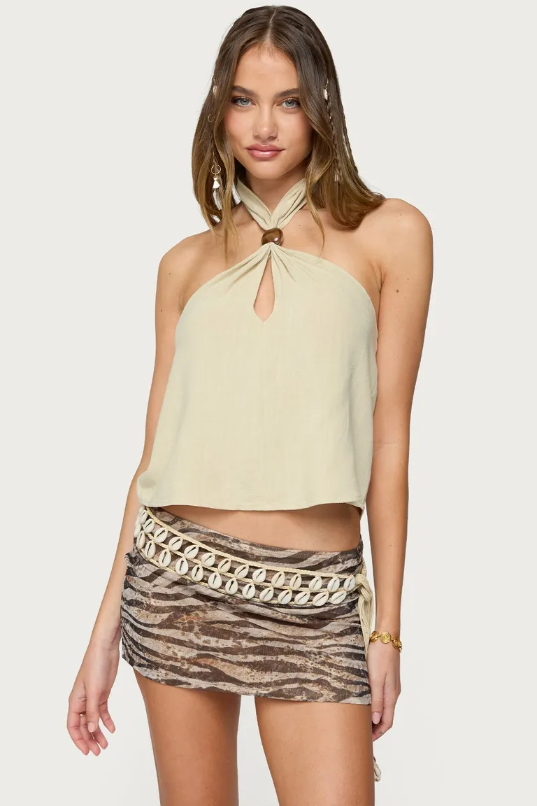 Top halter con abertura ariya de Edikted en Tops para argentina