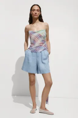 Shorts rectos lino de Mango en Shorts para argentina