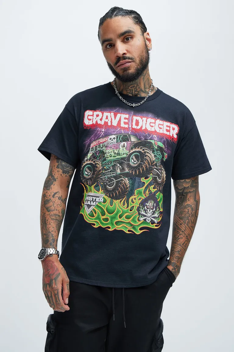 Remera monster jam grave digger de Fashion Nova en Remeras y Polos para argentina