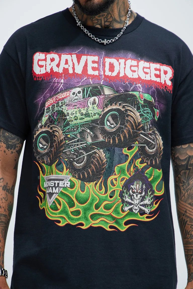 Remera monster jam grave digger de Fashion Nova en Remeras y Polos para argentina