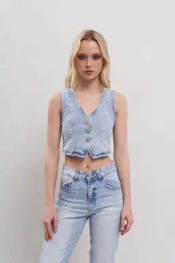 Chaleco sastre denim de Magda en Chalecos para argentina