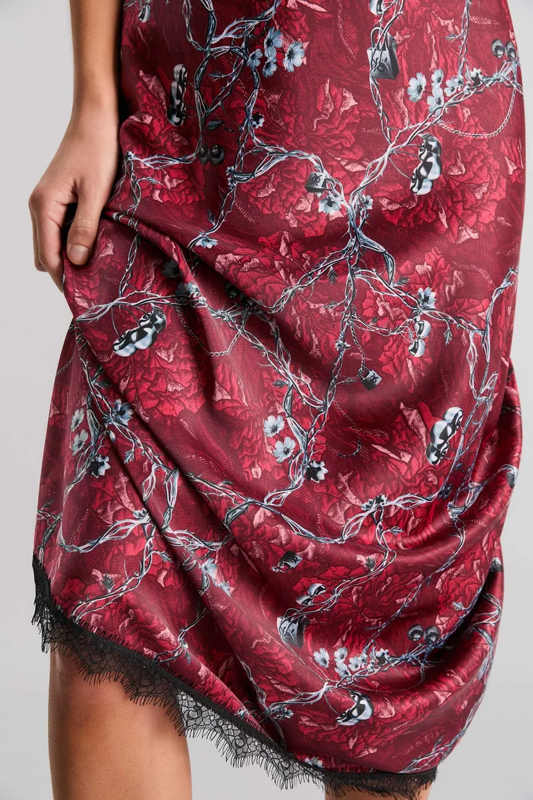 Vestido maxi con estampado floral y detalles de puntilla de Kosiuko en Vestidos para argentina