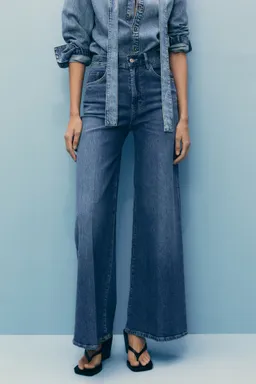 Jeans wideleg tiro alto de Mango en Pantalones para argentina