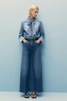 Jeans wideleg tiro alto de Mango en Pantalones para argentina