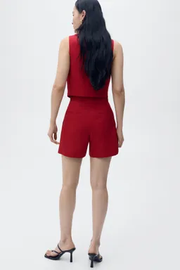 Bermudas traje mezcla lino de Mango en Shorts para argentina
