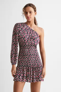 Vestido asimétrico estampado de Mango Teen en Vestidos para argentina