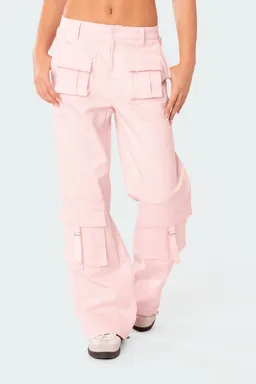 Pantalón cargo tiro bajo joan de Edikted en Pantalones para argentina