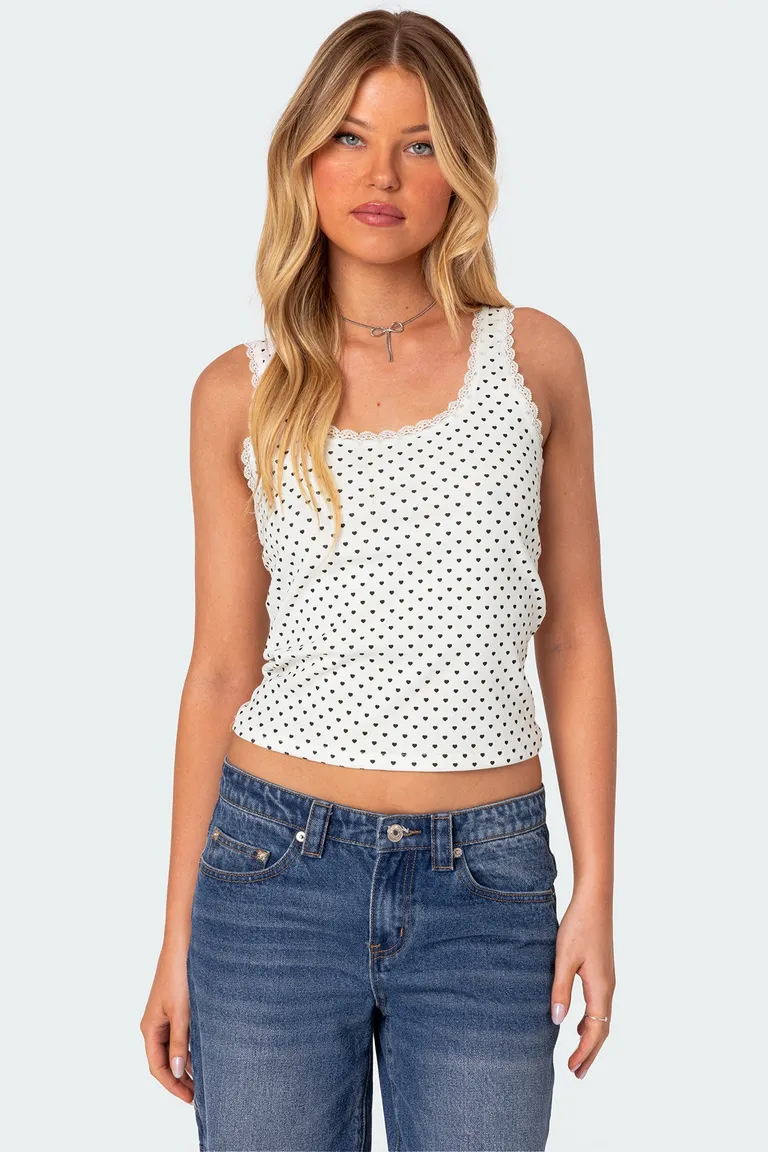 Musculosa estampada lover girl de Edikted en Tops para argentina