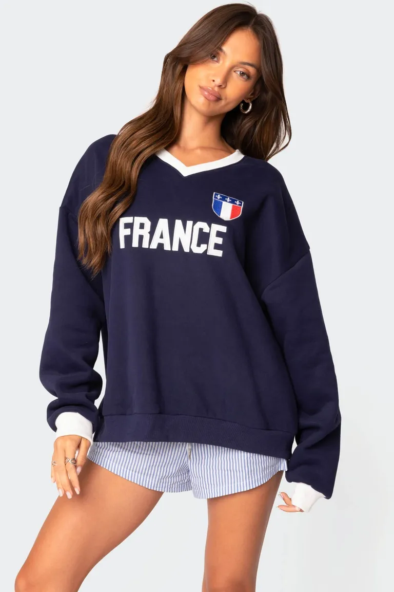Buzo oversized francia de Edikted en Buzos y Sweaters para argentina