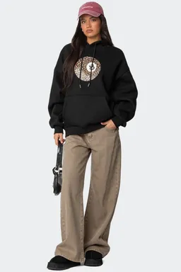 Buzo oversize leopard de Edikted en Buzos y Sweaters para argentina
