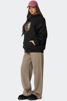 Buzo oversize leopard de Edikted en Buzos y Sweaters para argentina