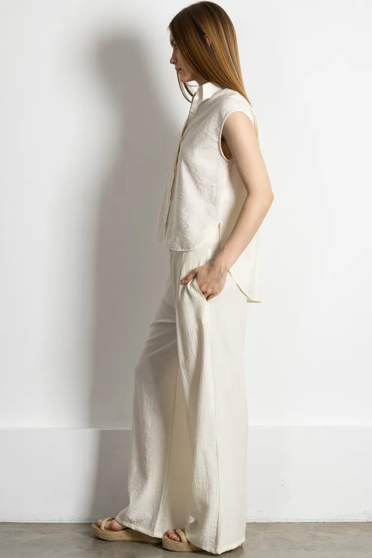 Camisa de corte moderno con textura arrugada y estilo sofisticado de Kill en Camisas para argentina