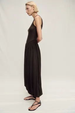 Vestido semitransparente abullonado de Mango en Vestidos para argentina