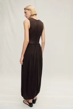 Vestido semitransparente abullonado de Mango en Vestidos para argentina