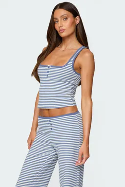 Musculosa henley rayada monti de Edikted en Pijamas y Sleepwear para argentina