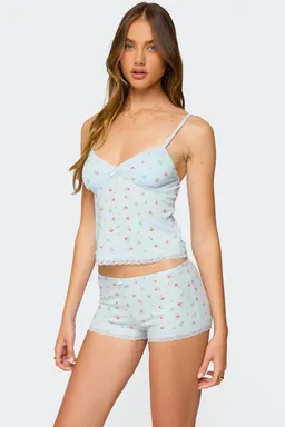 Musculosa floreada aurea encaje de Edikted en Pijamas y Sleepwear para argentina