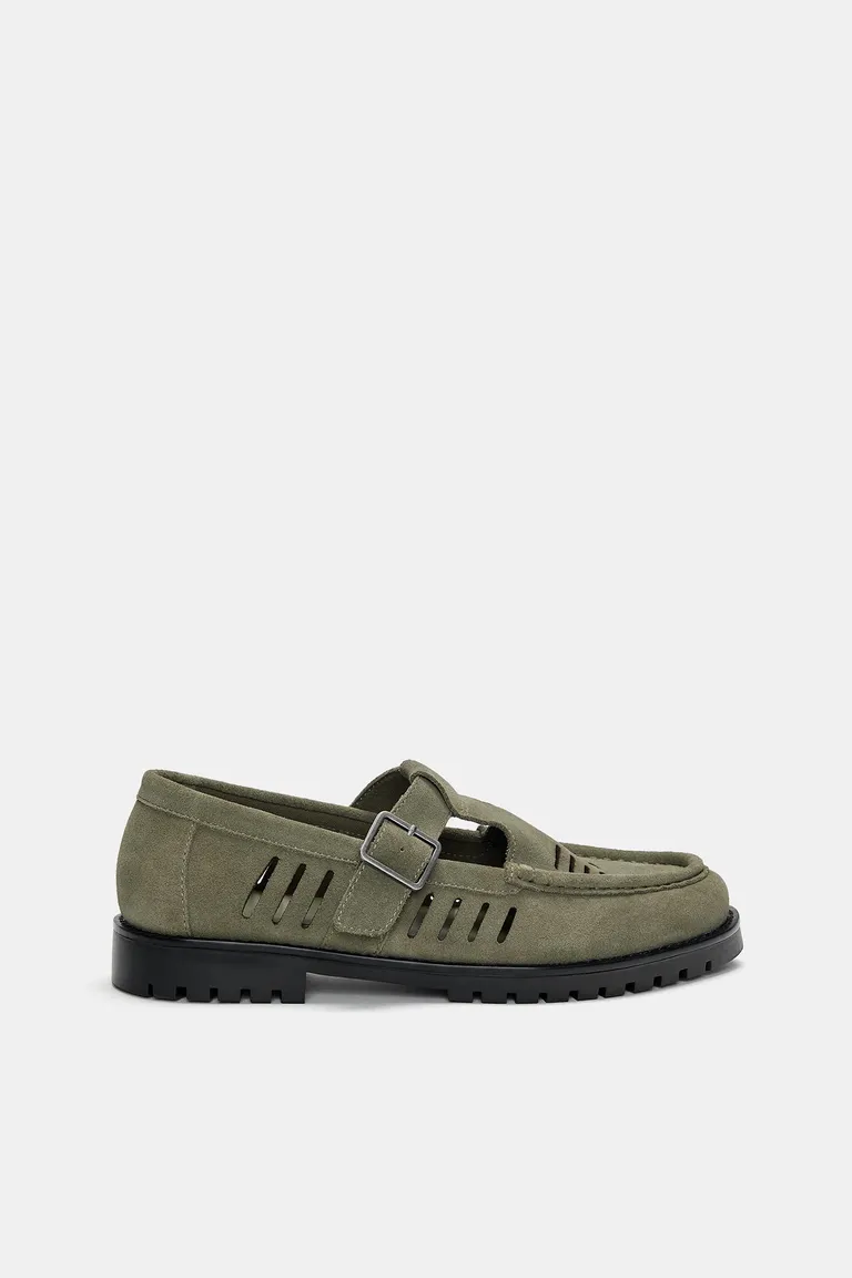 Zapatos de cuero con hebilla de Pull&Bear en Mocasines y Náuticos para argentina