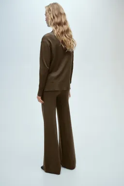 Pantalón wideleg punto fino de Mango en Pantalones para argentina