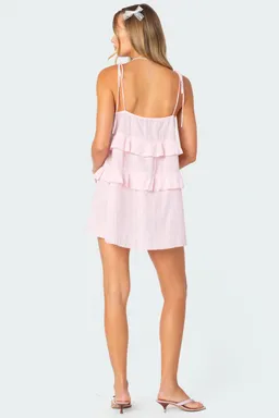 Mini vestido lino dorothia de Edikted en Vestidos para argentina