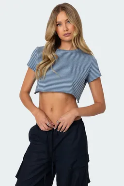 Remera rayada corta de Edikted en Tops para argentina