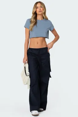 Remera rayada corta de Edikted en Tops para argentina
