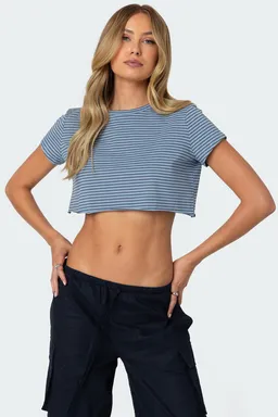 Remera rayada corta de Edikted en Tops para argentina