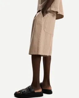 Bermuda denim rayada de Bershka en Bermudas y Shorts para argentina
