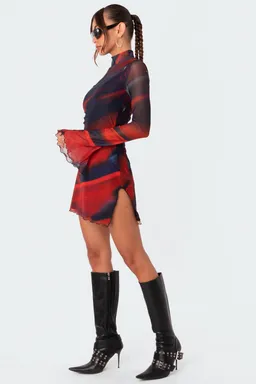 Mini vestido malla aberturas de Edikted en Vestidos para argentina