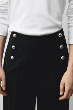 Pantalón wideleg con detalles de Mango en Pantalones para argentina