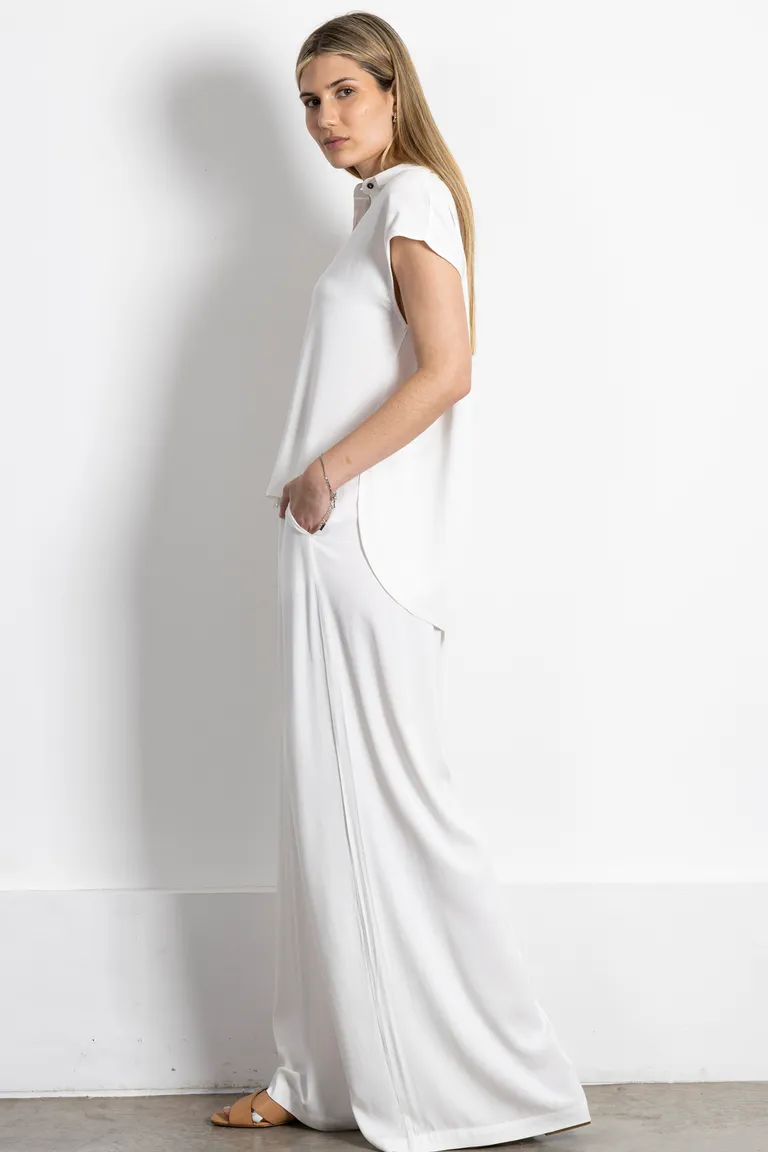 Camisa blanca sin mangas de corte recto y silueta estilizada para mujer de Kill en Camisas para argentina