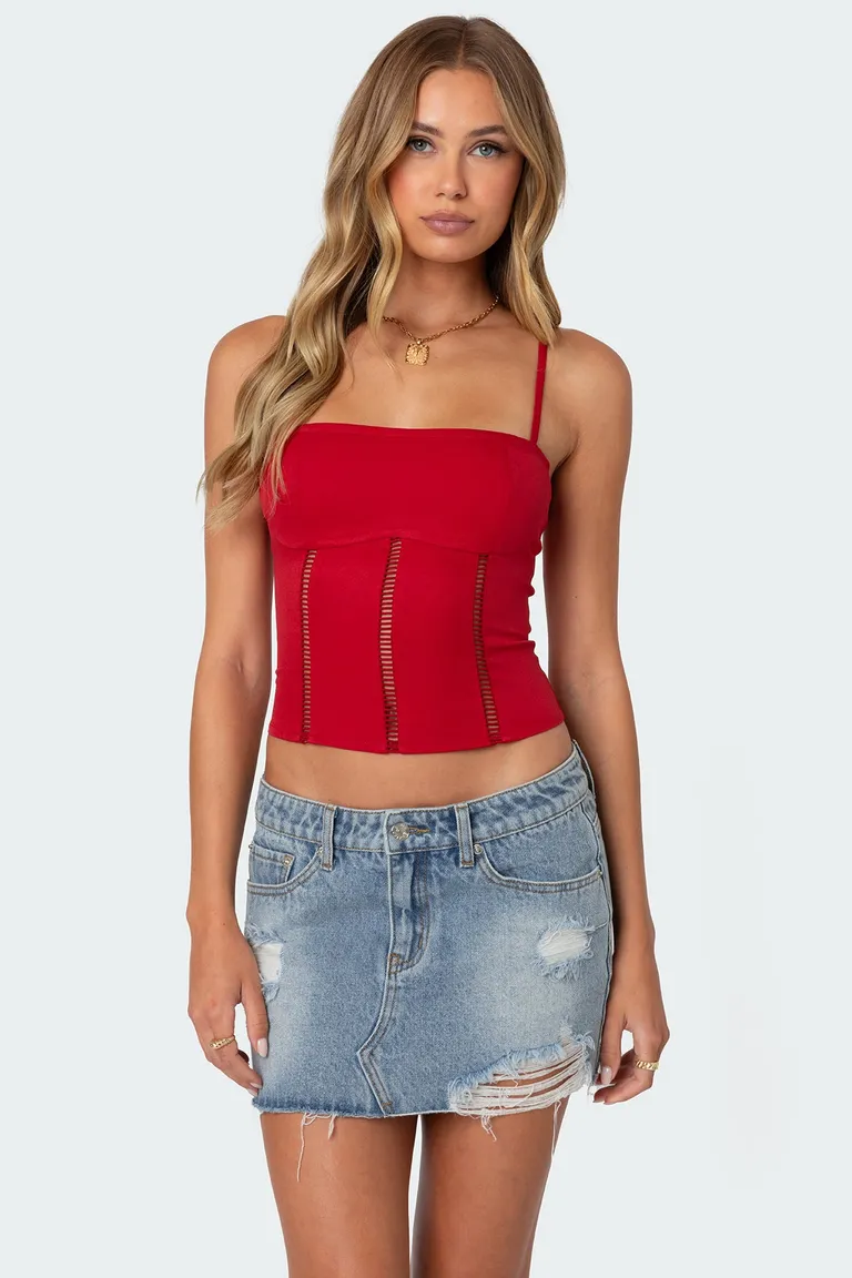 Corset jennie punto escala de Edikted en Tops para argentina