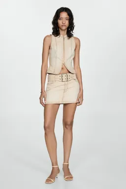 Top denim con cremallera de Mango en Tops para argentina