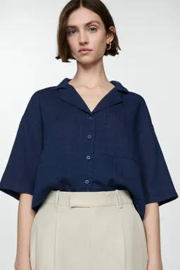 Camisa algodón manga corta de Mango en Camisas para argentina
