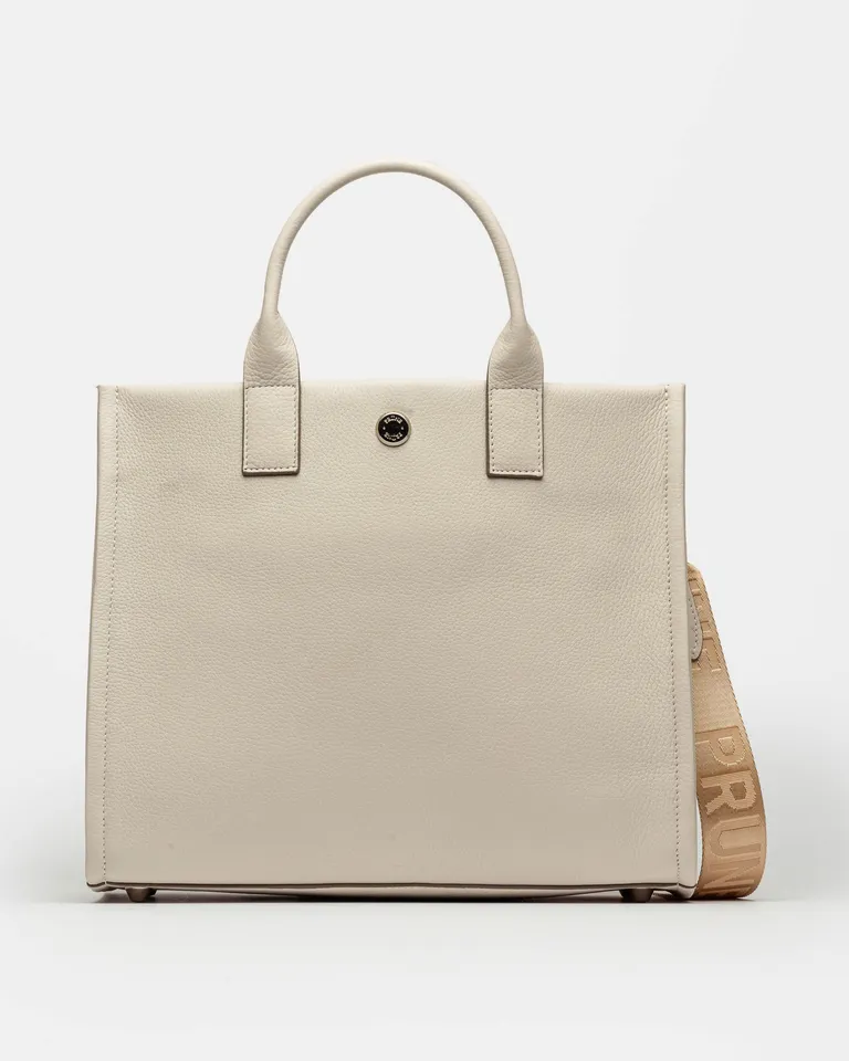 Cartera de mano Capri en cuero graneado - estilo y practicidad en un solo bolso de Prüne en Bolsos y Carteras para argentina