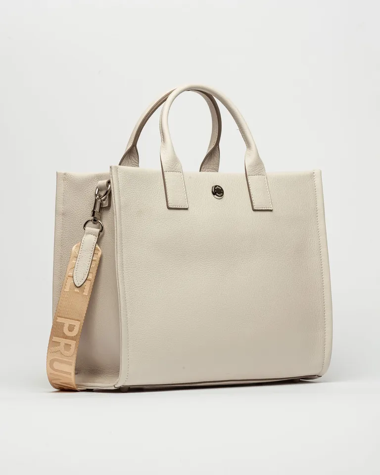 Cartera de mano Capri en cuero graneado - estilo y practicidad en un solo bolso de Prüne en Bolsos y Carteras para argentina