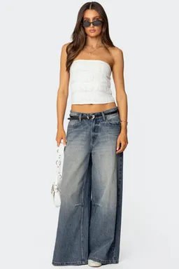 Top georgette con volados de Edikted en Tops para argentina